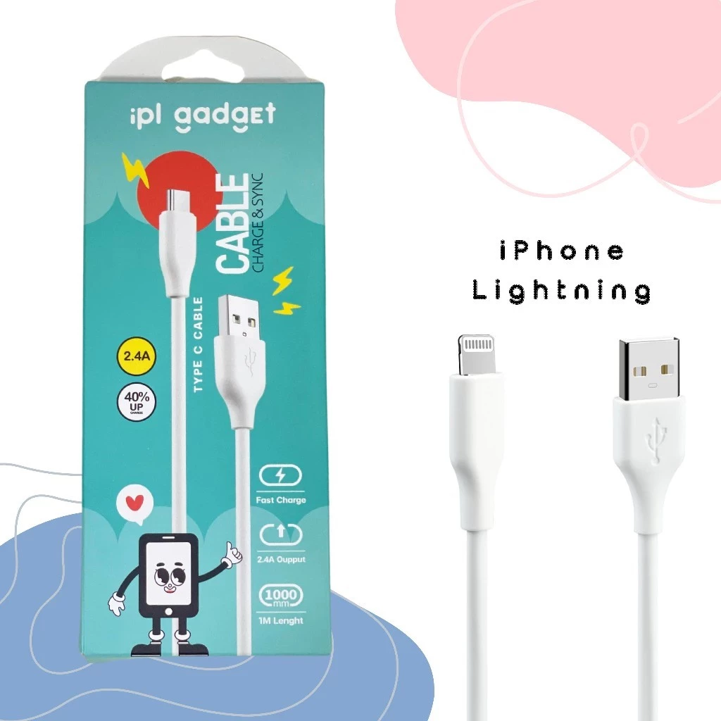 สายชาร์จ iPL gadget 2.4A ยาว 1 เมตร