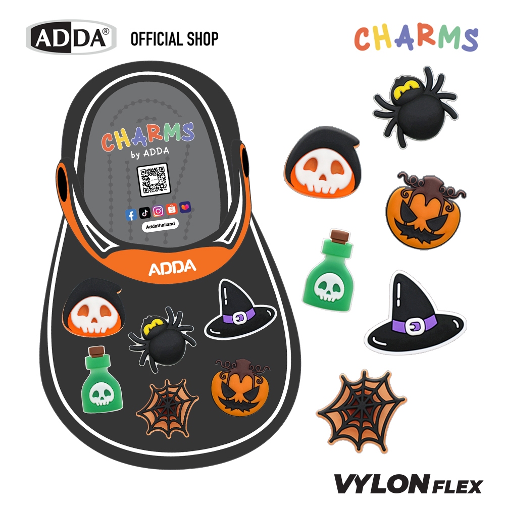 ADDA ตัวติดรองเท้า Halloween SET 6 PCS  รุ่น CM010W1