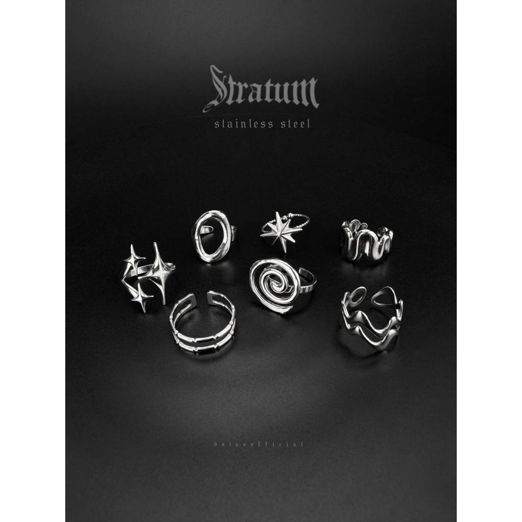 BOLSO แหวน Stainless  Stratum Steel