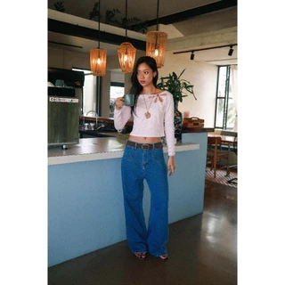 KANDA JEANS :Lily Long-sleeve top เสื้อยืด แขนยาว