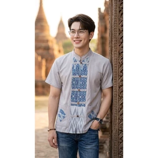 เสื้อพื้นเมืองผู้ชาย คอจีน รุ่น ภัทรศิลป์