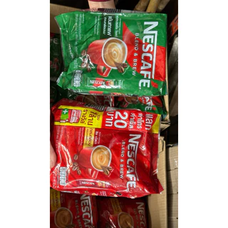 NESCAFÉ Blend & Brew Espresso Roast เนสกาแฟ เบลนด์ แอนด์ บรู เอสเปรสโซ โรสต์ (สีเขียว) 27 ซอง