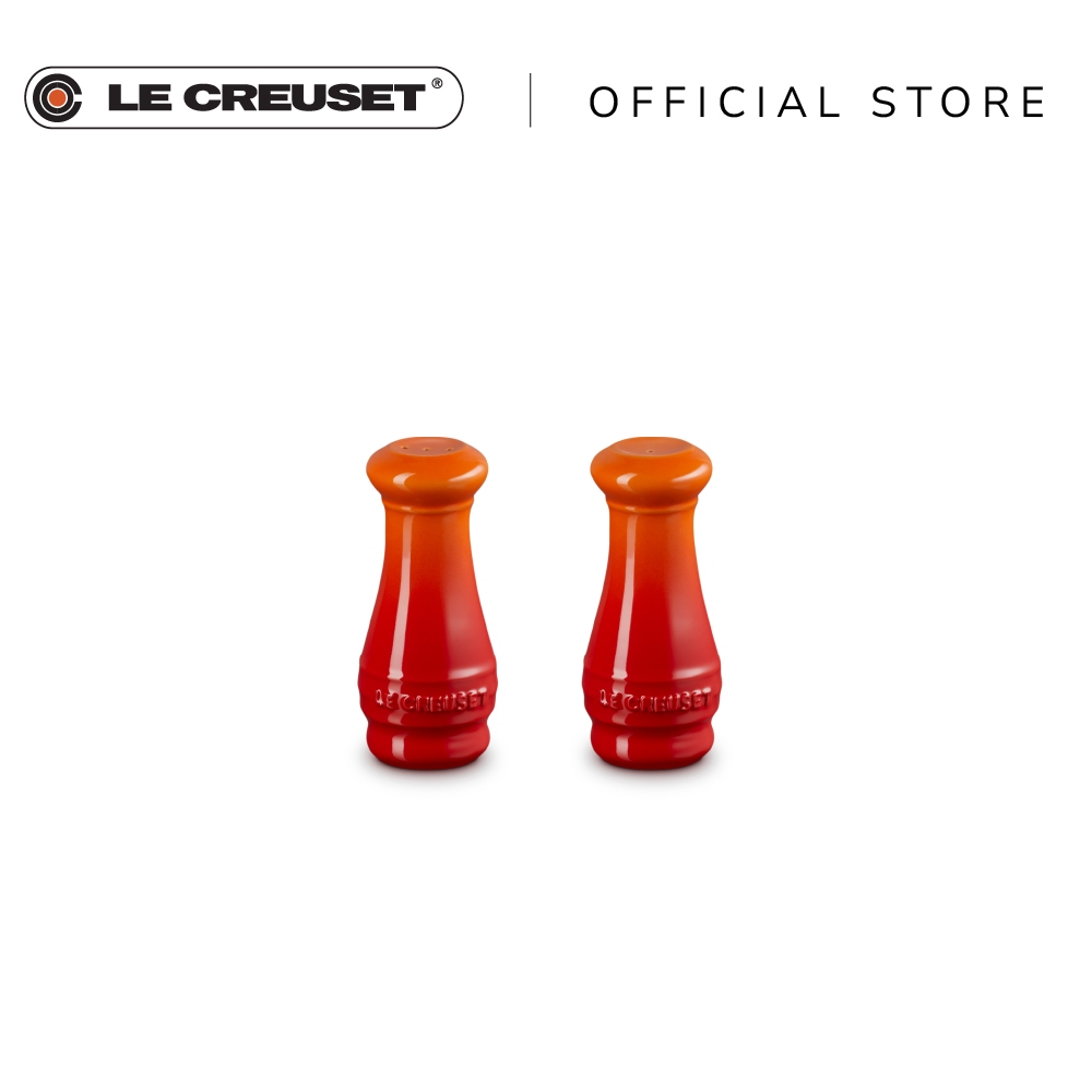 ขวดเกลือ+พริกไทย เซรามิค สีส้มขนาด 110ml Salt & Pepper Shakers FLAME