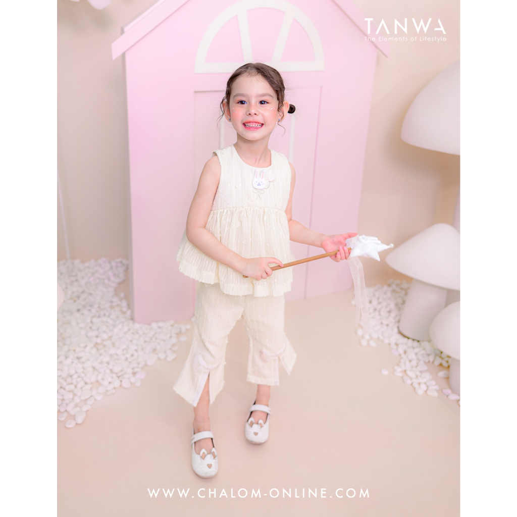𝐏𝐉 𝐭𝐡𝐞 𝐑𝐚𝐛𝐛𝐢𝐭 ชุดเซ็ทเสื้อ+กางเกงขายาว : KS TP 554+555 PJ10