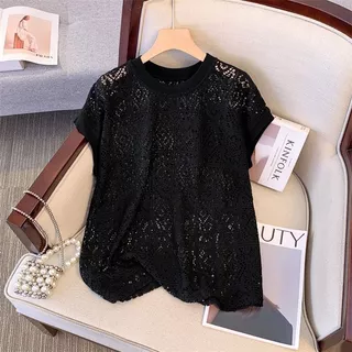 Swan shop ชุดเซตลูกไม้สองชิ้น ใส่สบาย ลุคคาเฟ่/เที่ยวทะเล สไตล์เกาหลี