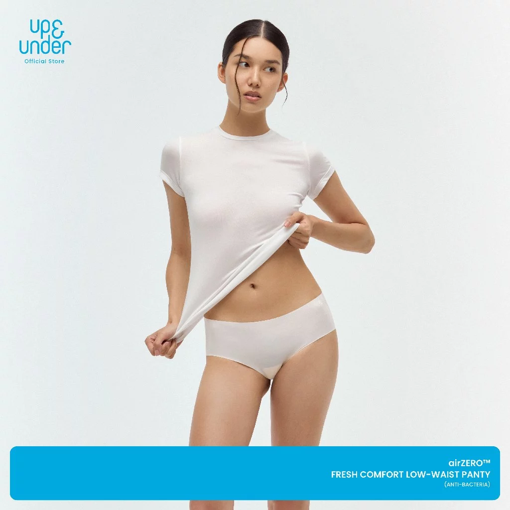 UP&UNDER: airZERO™ Fresh Comfort Low-Waist Panty กางเกงในต้านแบคทีเรียไร้ขอบ ระบายอากาศ ใส่สบาย แอนตี้แบค ทรงเอวต่ำ