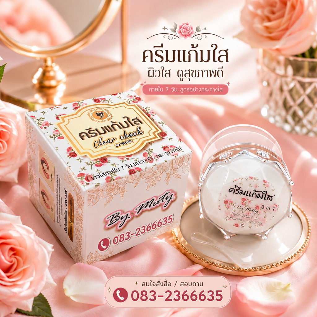ครีมแก้มใส เล็ก 5 กรัม