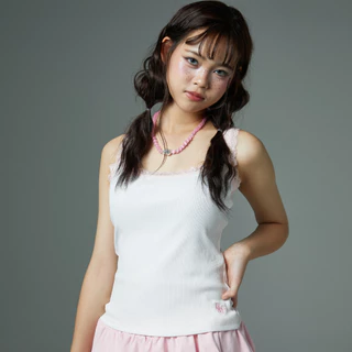 (พร้อมส่ง)Bemingtop754(XS-3XL) - Lila Tank Top เสื้อกล้ามลูกไม้(โพส2)