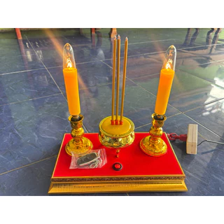 เทียนธูปไฟฟ้า แบบใช้รีโมทเปิดปิด และมีสวิตซ์ในตัว