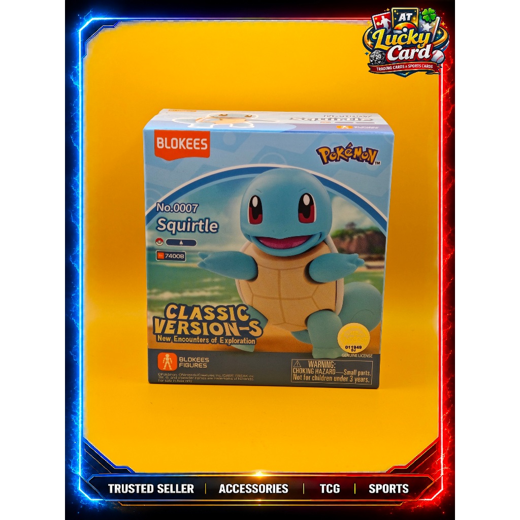 Pokemon Blokees Classic Version S Figure (Squirtle, Scorbunny, Slowpoke) / ฟิกเกอร์ Pokémon Blokees 