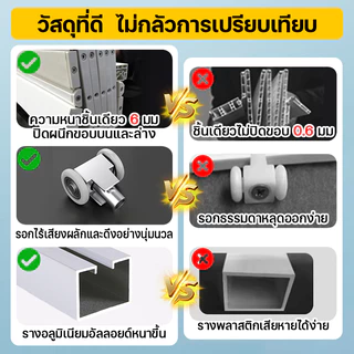 ใช้งานทนทานนาน 50 ปีไม่พัง ประตูพับPVC ฉากกั้นแอร์ ประตูบานเลื่อน อะลูมิเนียมหนาพิเศษ ฉากกั้นห้อง PVC ประตูกั้นห้องครัว