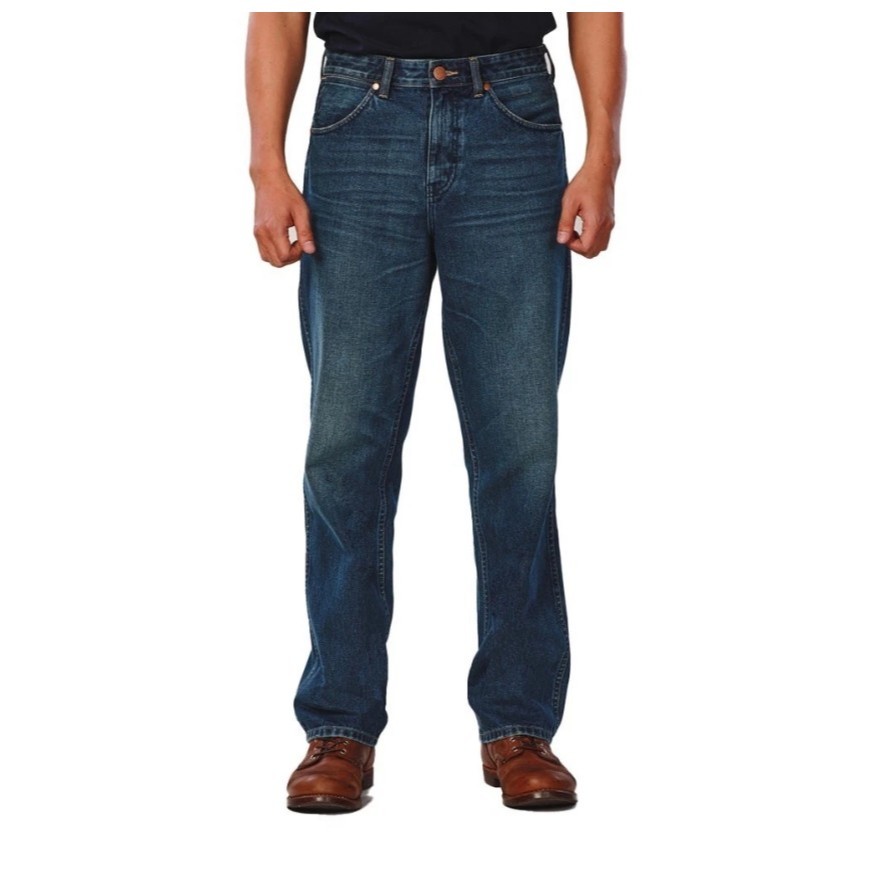 WRANGLER กางเกงยีนส์ผู้ชาย คอลเลคชั่น Everyday with Wrangler เอวกลาง กระบอกใหญ่ Redding รุ่น WR S325
