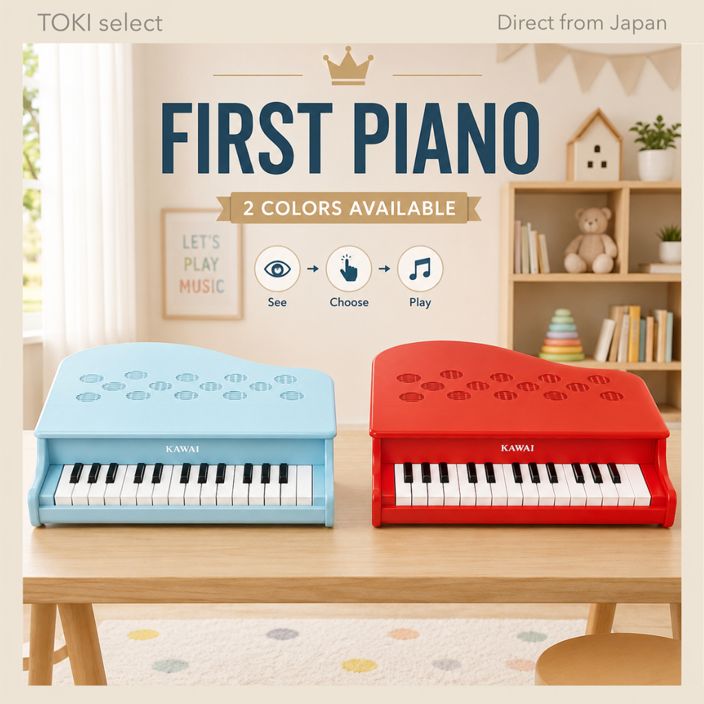 KAWAI Mini Piano P-25 Kids Piano Educational Toy 25 Keys Music Learning Blue Red