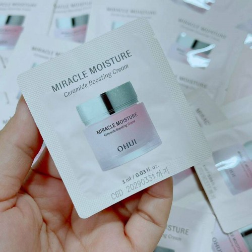 (🌼แท้ / พร้อมส่ง🌼)  O HUI Miracle Moisture Ceramide Boosting Cream 1 ml.