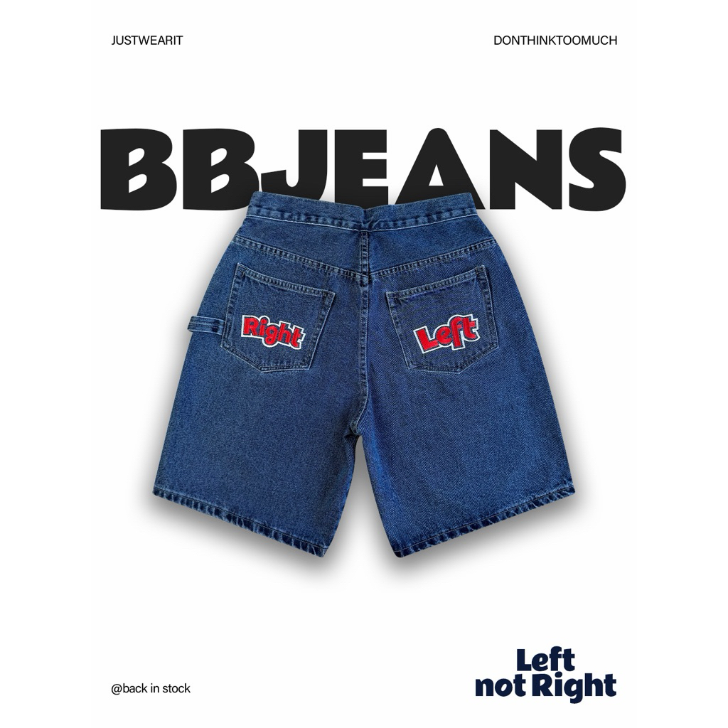 Left not Right 💙❤️ #BBJEANS.