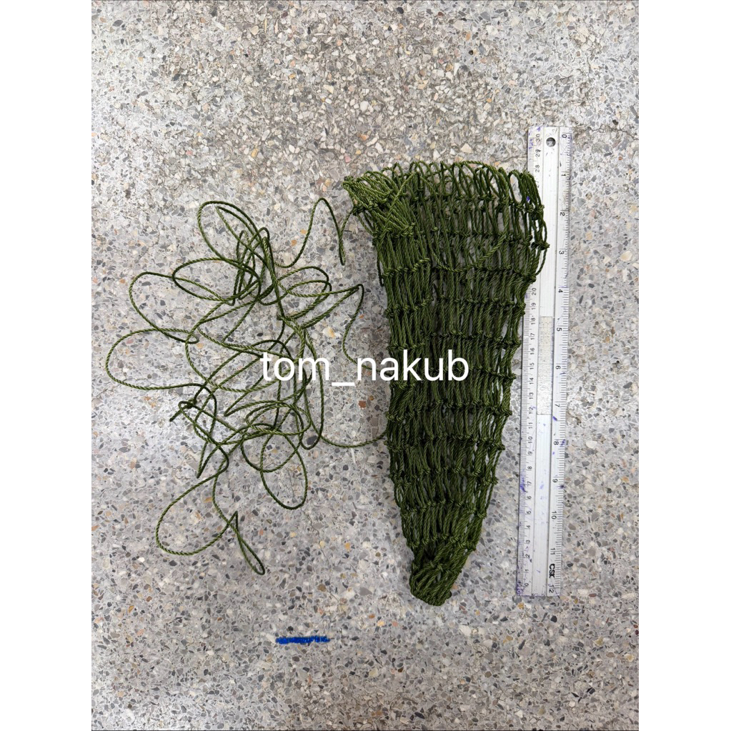 ❗พร้อมส่ง❗อะไหล่ ตาข่ายพร้อมเชือกถัก สำหรับตะกร้อสอยผลไม้ ตะกร้อสอยมะม่วง มี 2 ขนาด #บ้วนบ้านแพ้ว