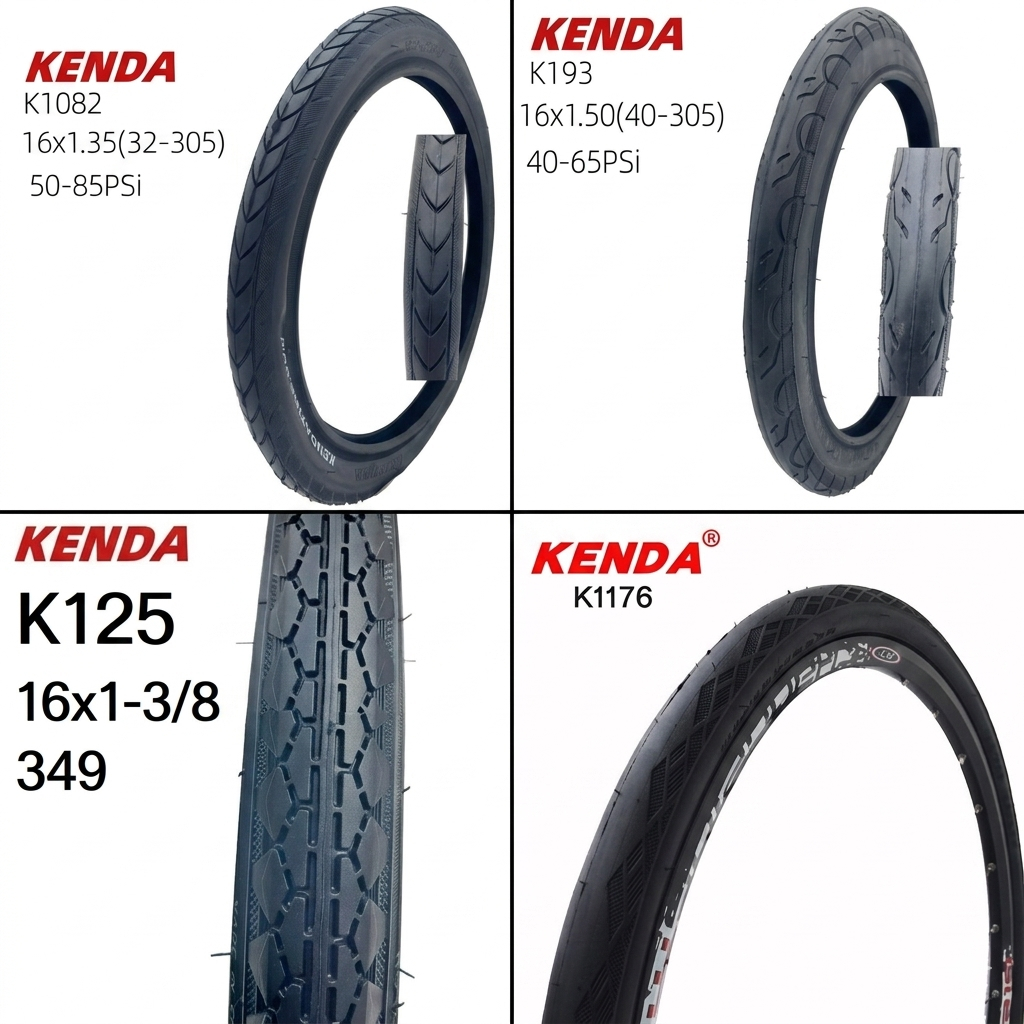 ยางนอก KENDA 16x1-3/8 349 K125 ขอบลวด