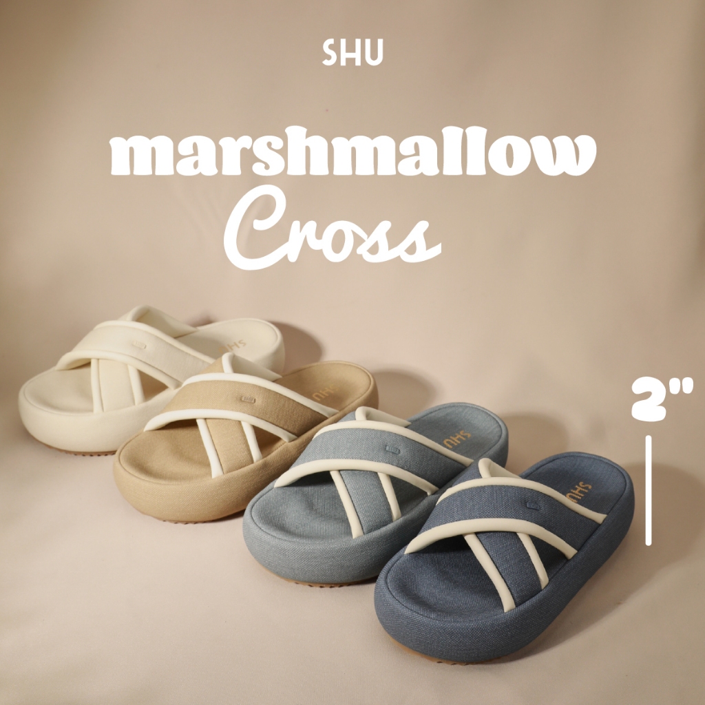 SHU MARSHMALLOW 2" CROSS รองเท้าแตะ