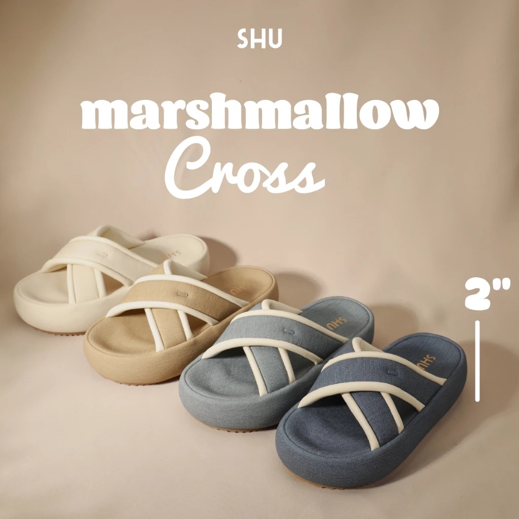 SHU MARSHMALLOW 2" CROSS รองเท้าแตะ