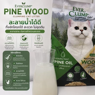 (เจ้าแรกในไทยเม็ดทรายเหมือนเต้าหู้)Pine oil wood ทรายไม้สนสูตรลดการสะสมของเชื้อโรค