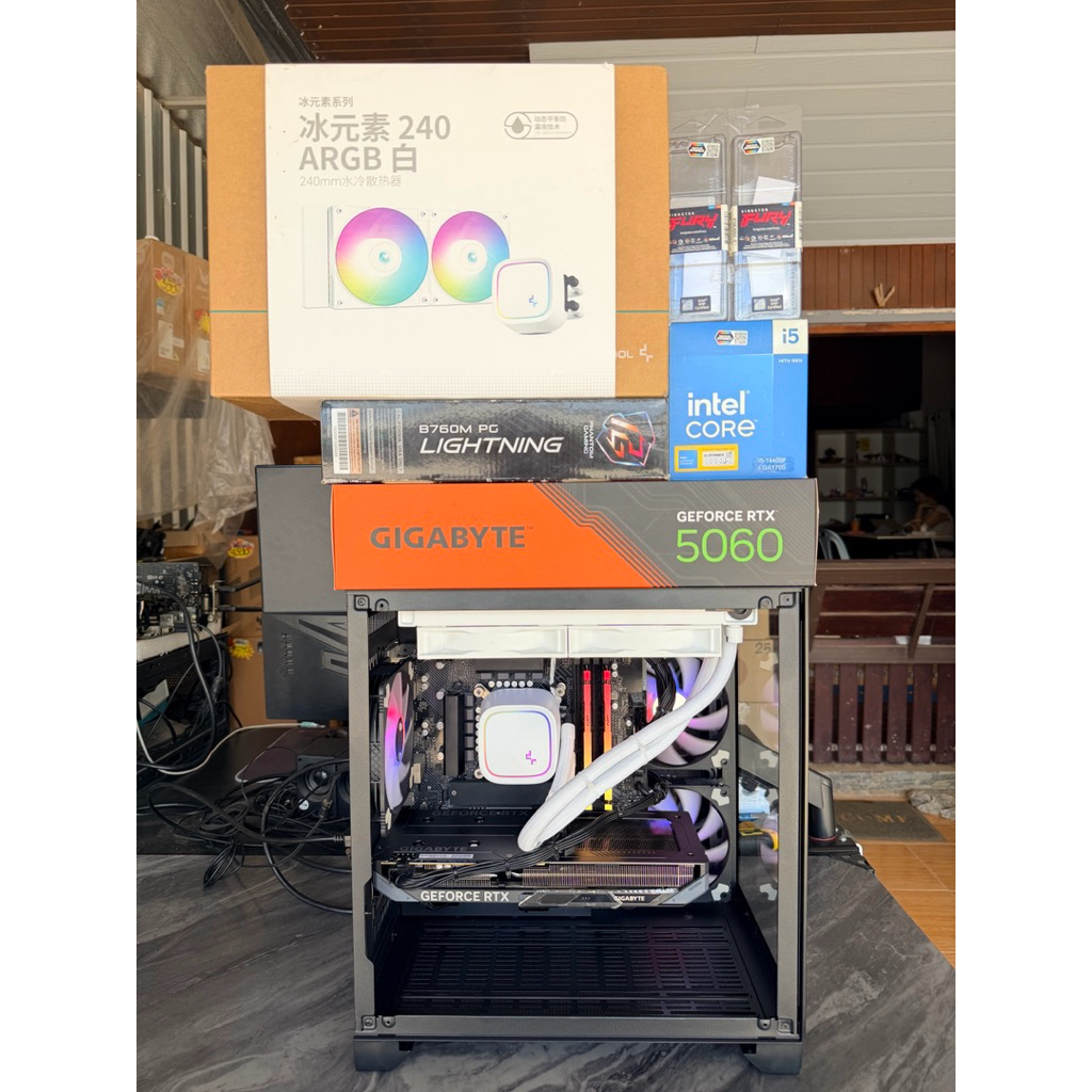 Com PC SET I5-14400F 10C 16T + RTX5060 8GB มือสอง