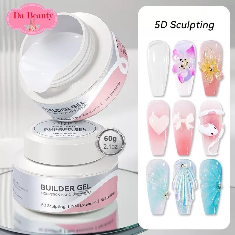 เจลต่อเล็บแบบไม่ติดมือ ✨ เป็น BORN PRETTY “Builder Gel / Extension Nail Gel” สำหรับต่อเล็บ