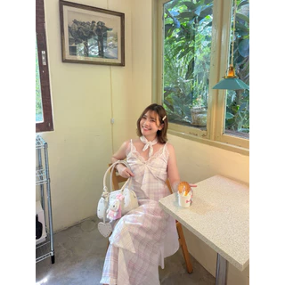 dress017- A little princess dress 👧🏻👑 ✨ เดรสแต่งระบายลูกไม้ 🎀