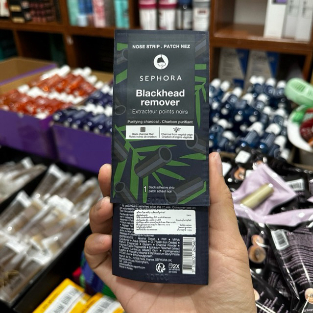 ( ราคา/แผ่น ) Sephora Collection Charcoal Nose Strip