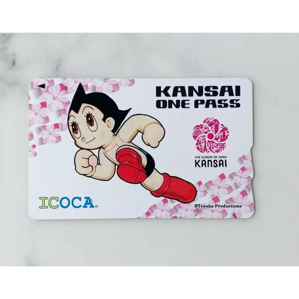 บัตร KANSAI ONE PASS ICOCA / ICCARD พิเศษขายเฉพาะนักท่องเที่ยวต่างชาติ ลายเจ้าหนูปรมาณู เจ้าหนูอะตอม Astro Boy