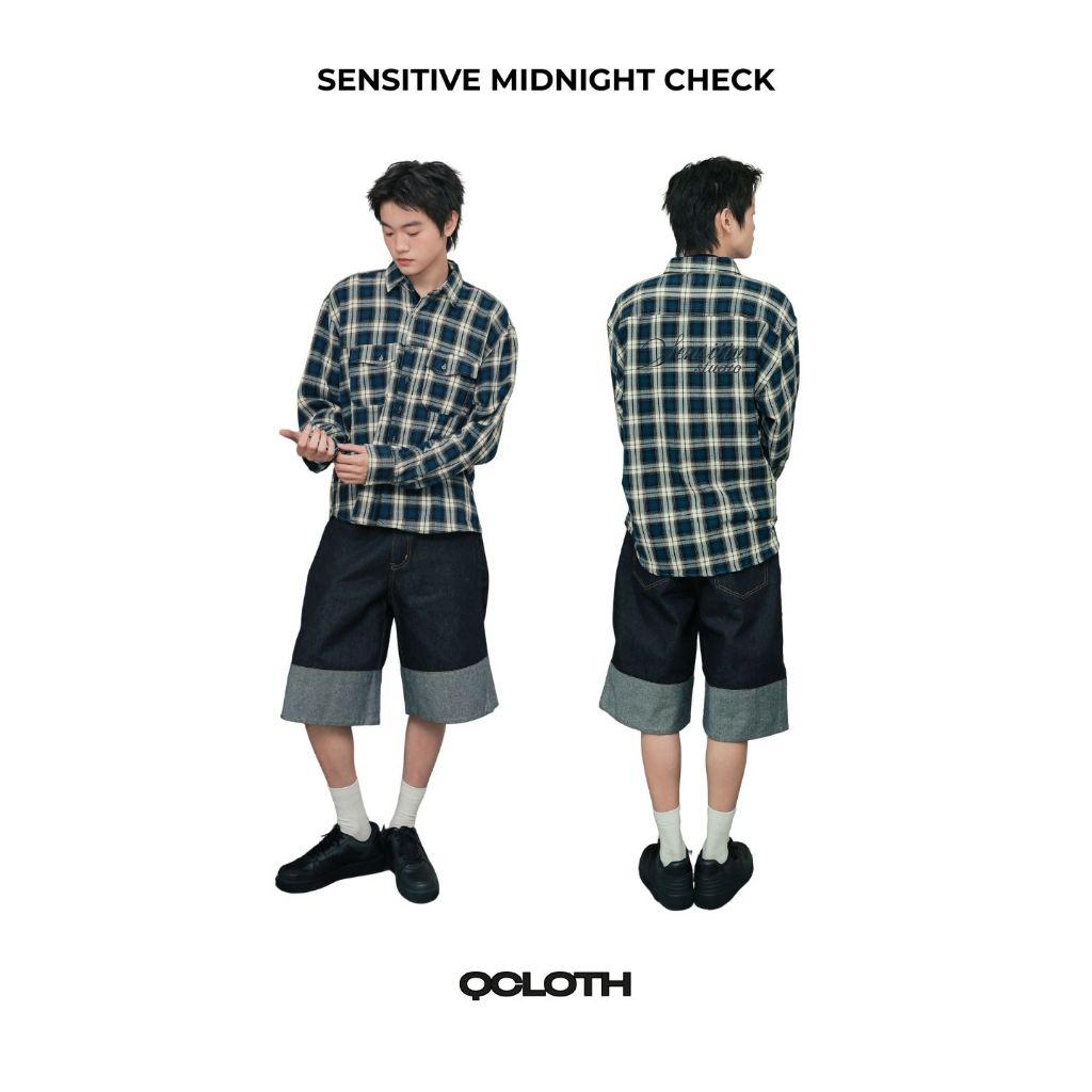 QCLOTH : SENSITIVE MIDNIGHT CHECK ส่งด่วนในวัน!