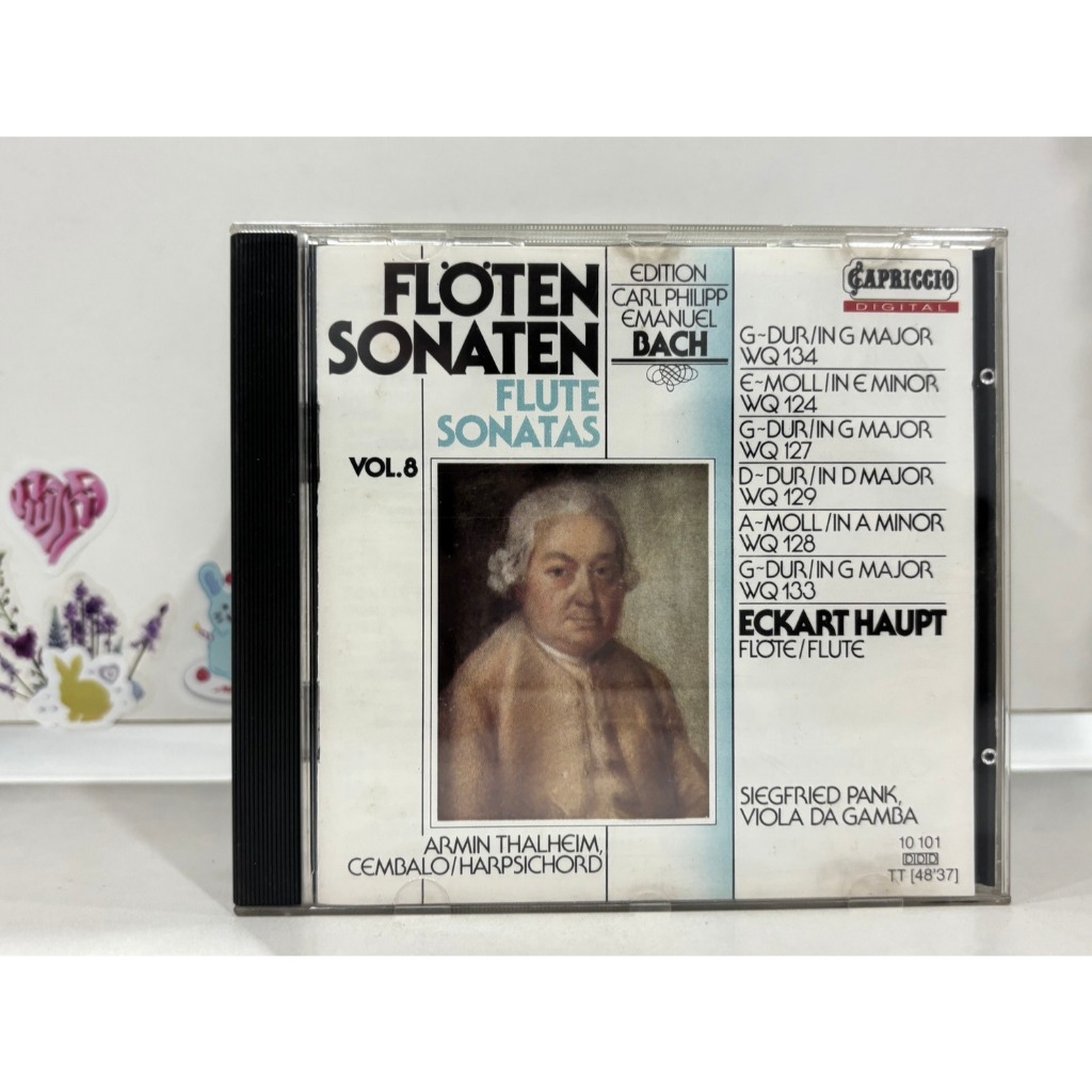 1 CD MUSIC  ซีดีเพลงสากล    CPE. BACH: FLÖTENSONATEN ECKART HAUPT    (C18C161)
