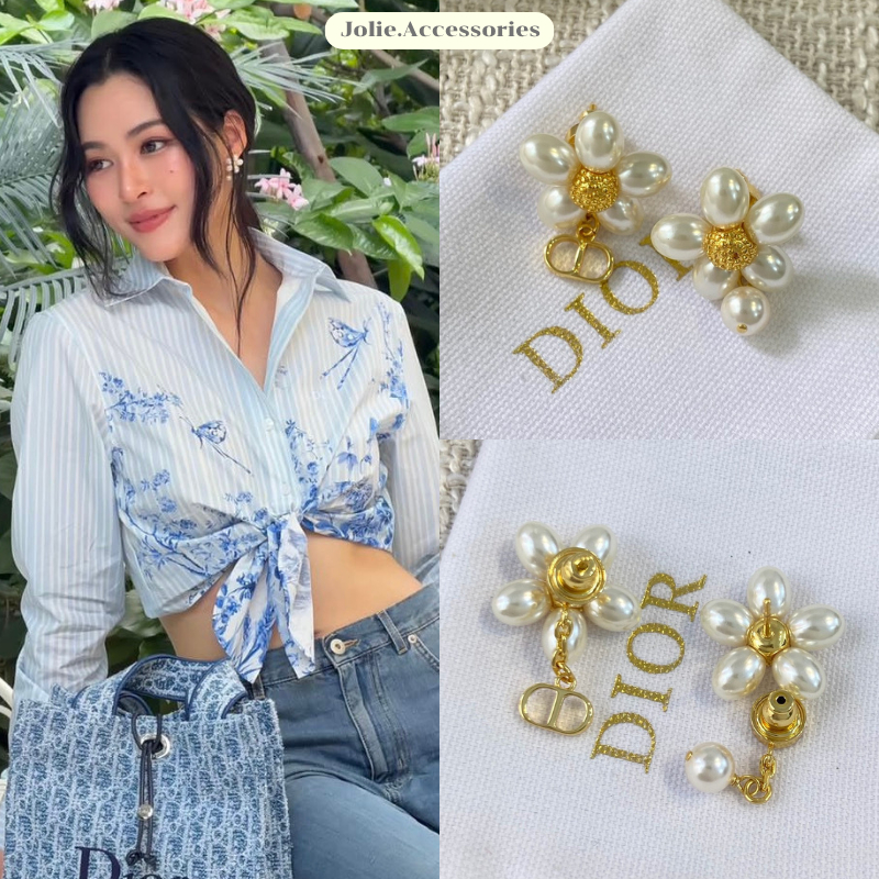 (D231) ต่างหู D มาใหม่ชนshop งานสวย ลัคชูสุดๆ มีปั๊มตัวแบรนด์ ♡