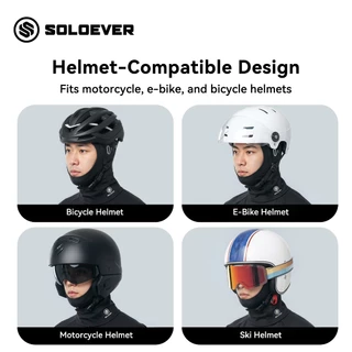 SOLOEVER หน้ากาก ผ้าพันคอ ผ้าเรยอน ป้องกันแดด ระบายอากาศ แบบเต็มหน้า สําหรับขี่รถจักรยานยนต์