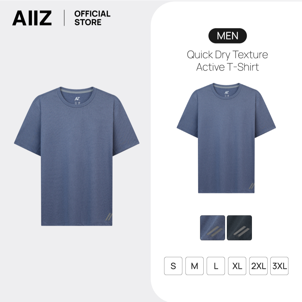 AIIZ (เอ ทู แซด) - AIIZ เสื้อแอคทีฟผู้ชายคอกลม