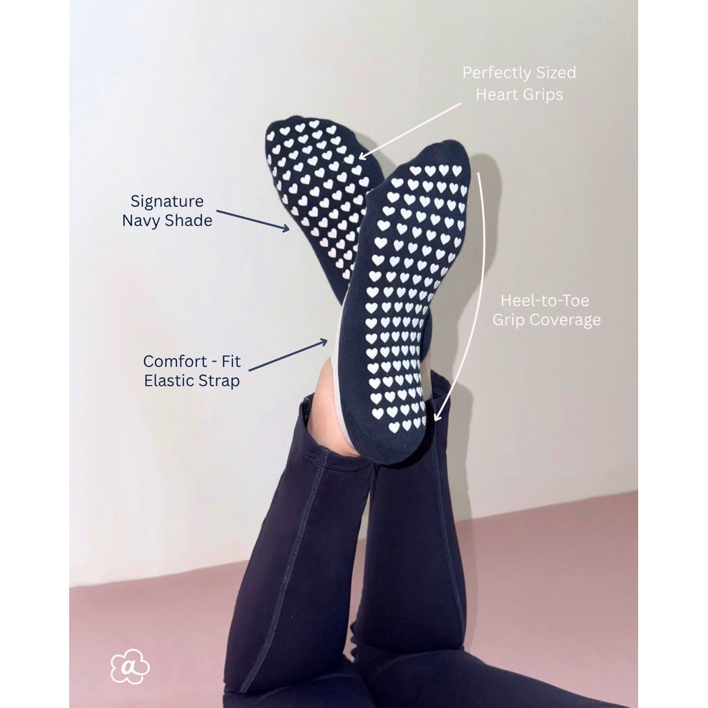 Abie Amour Collection - Heart Grip Sock
