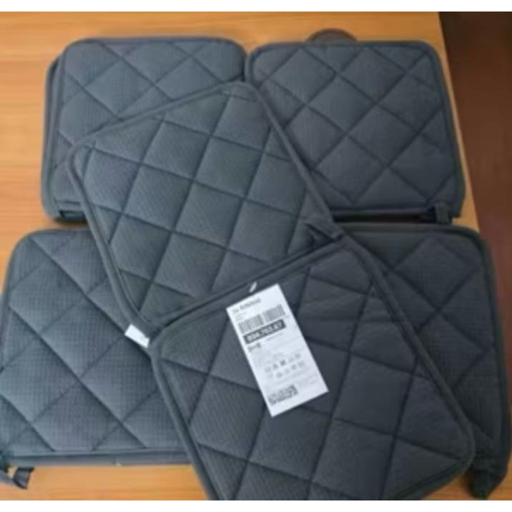 IKEAแท้ RINNIG รินนิก ผ้าจับของร้อน, เทา, 21x21 ซม.