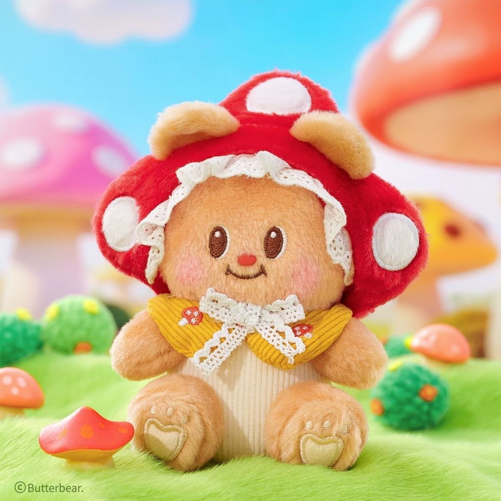 พวงกุญแจ BUTTERBEAR หัวเห็ด น่ารักมาก 🍄🐻🧈