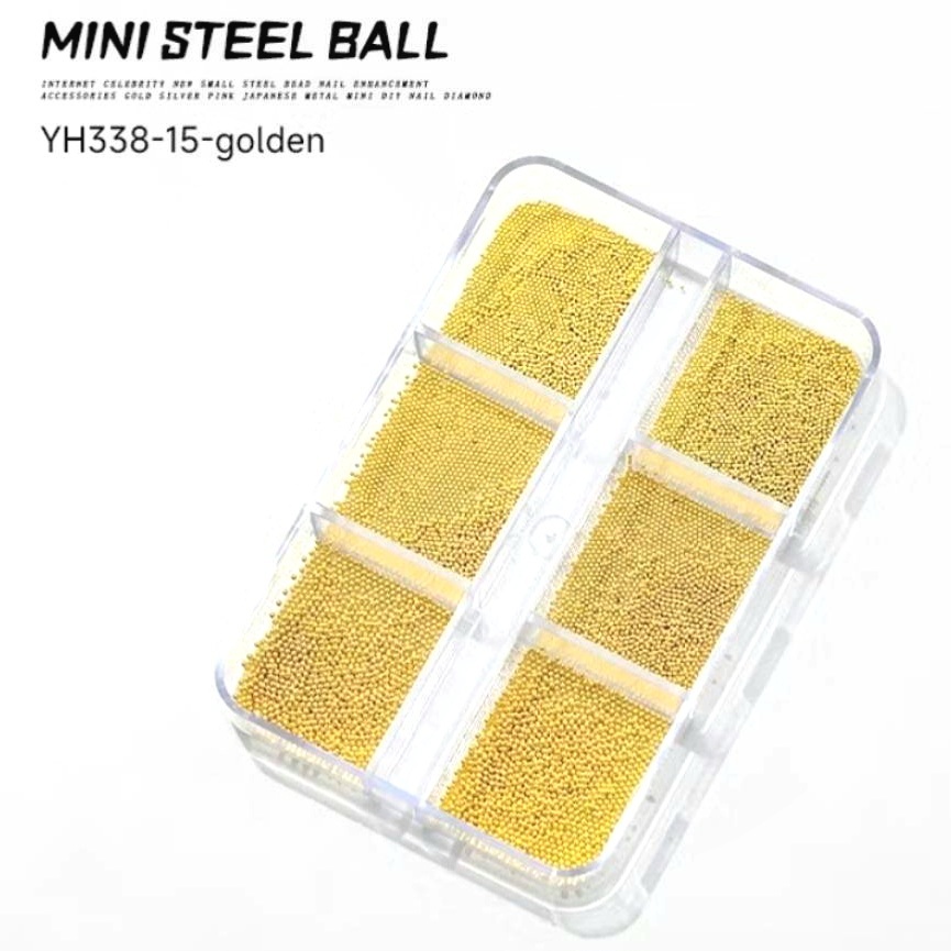 อะไหล่ตกแต่งเล็บ ไข่ปลาจิ๋ว 2 สีตัวเลือก  ตลับ 6 ช่อง ขนาด 0.4-0.6 มม. พร้อมส่ง