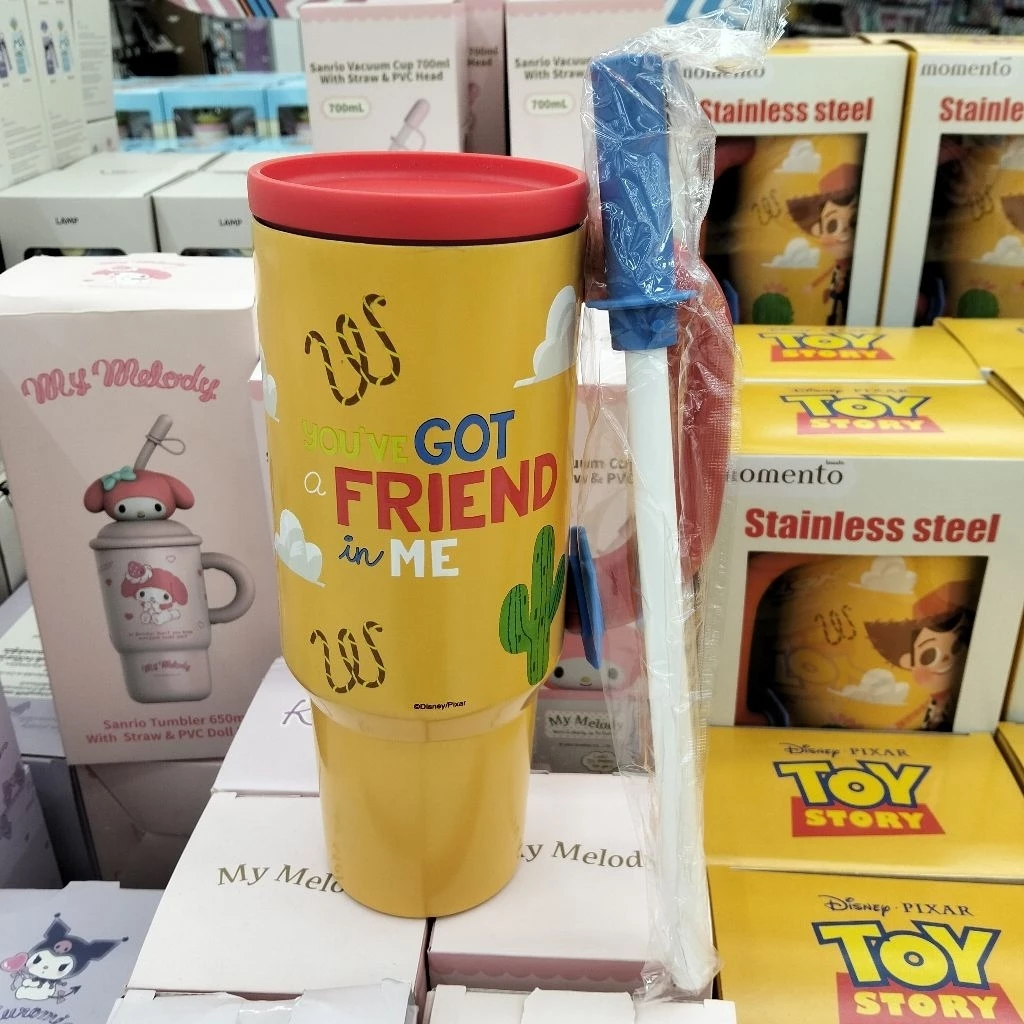 ​แก้วน้ำสแตนเลส Toy Story "You've Got a Friend in Me" ขนาดใหญ่จุใจ 1200 ml (พร้อมหลอดสุดน่ารัก)