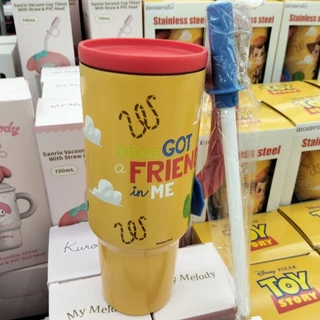 ​แก้วน้ำสแตนเลส Toy Story "You've Got a Friend in Me" ขนาดใหญ่จุใจ 1200 ml (พร้อมหลอดสุดน่ารัก)