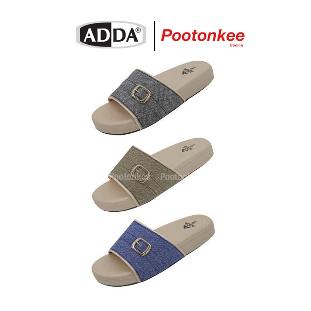ADDA รุ่น 25G03-W1 รองเท้าแตะ รองเท้าลำลอง แบบสวม สำหรับผู้หญิง ไซส์ 4-7