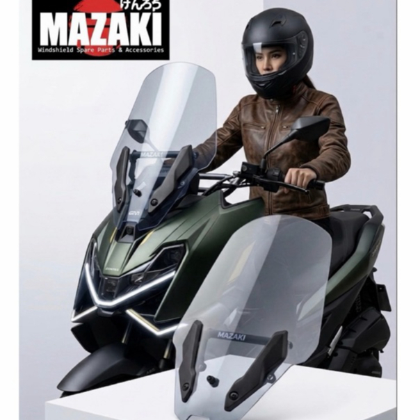ชิวหน้า zontes150x พร้อมบาร์จับ แบนด์ MAZAKI