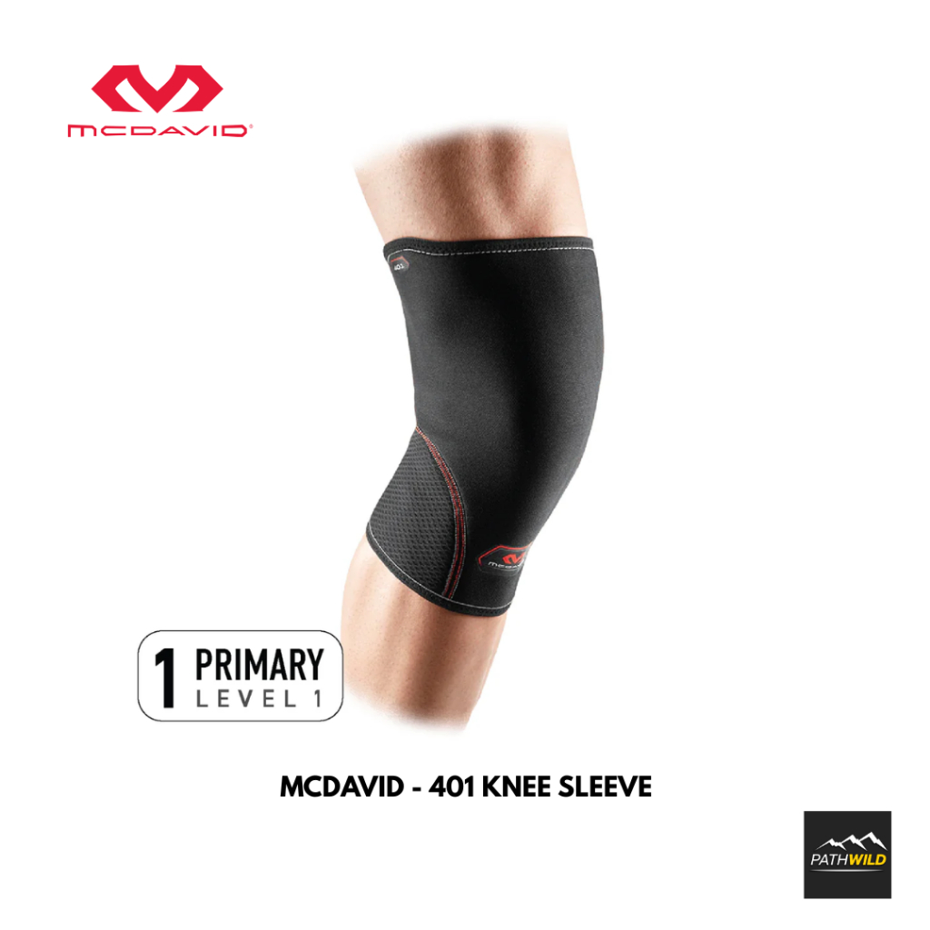 MCDAVID - 401 KNEE SLEEVE Level 1 ที่รัดเข่า สำหรับช่วยซัพพอร์ตเข่าและพยุงเข่า ใส่ได้ทุกกีฬาและใช้ในชีวิตประจำวันได้