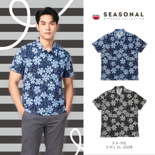 เสื้อแตงโม (SUIKA) -เสื้อยืดคอปกแขนสั้น พิมพ์ ลายดอกไม้/กราฟฟิก (P.P-082 072 182 195 196)