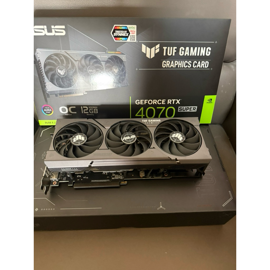 ASUS TUF RTX4070 SUPER O12G GAMING DDR6 ประกัน jib 24-09-2570