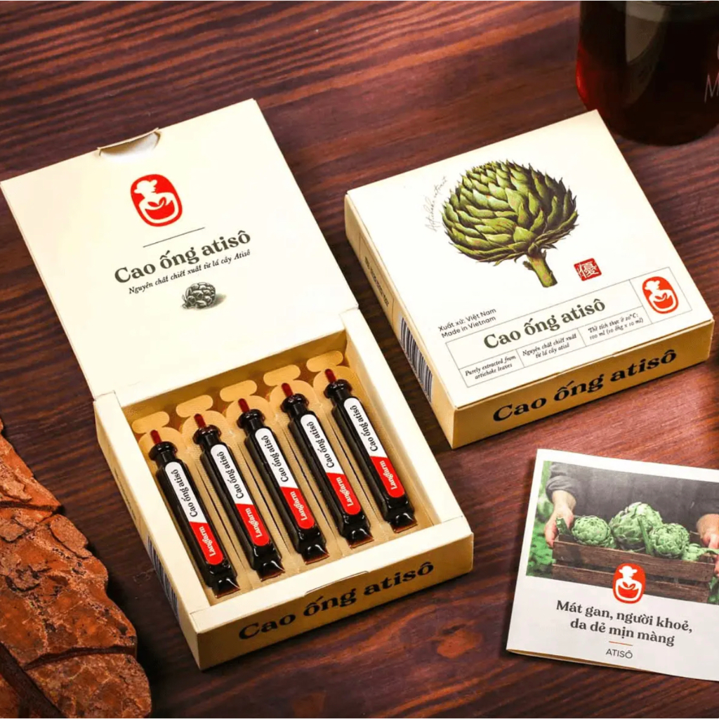สมุนไพร อาร์ติโชค Artichoke สกัดเข้มข้น บรรจุ 10 หลอด Cao ống atisô thảo mộc L'angfarm นำเข้าจากประเทศเวียดนาม