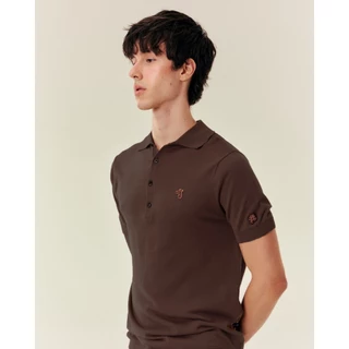 S26MD SMILEYHOUND KNITTED POLO SHIRT EMBROIDERED LOGO