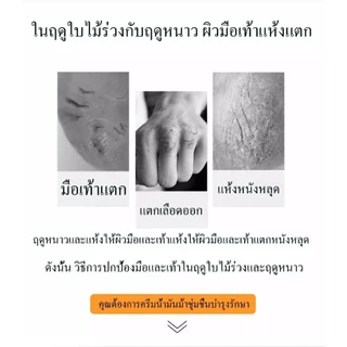 ครีมบำรุงมือและเท้า ซื้อ 1 แถม 1 (120g×2) ซ่อมผิวแห้งหยาบ แตกร้าว ขัดผิวหนังได้อย่างอ่อนโยน