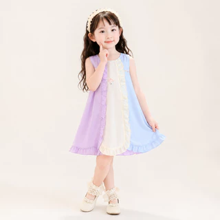 Hania kids ชุดเดรสพาสเทล สายรุ้งหวานละมุน ชุดเดรสเด็กผู้หญิงน่ารัก - K5125650