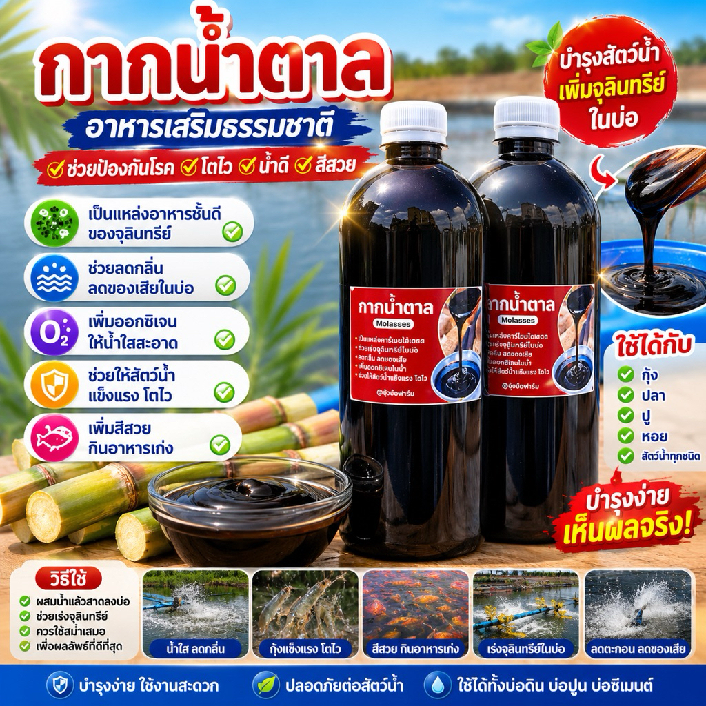 กากน้ำตาล บรรจุ1.5กก.